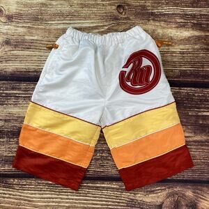 Roca Wear Board Shorts Swim Trunks Youth Boys Size XL White Red Vintage Y2K